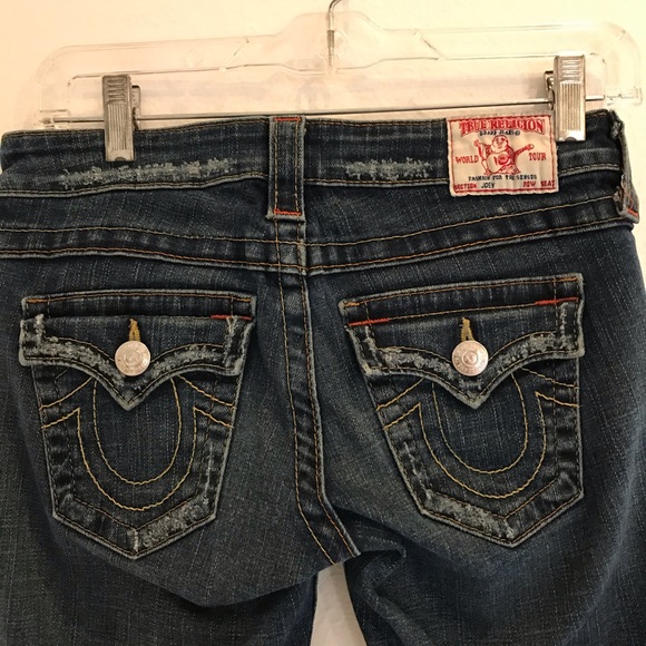 True Religion denim boot cut jeans size 26. - Picture 5 of 7